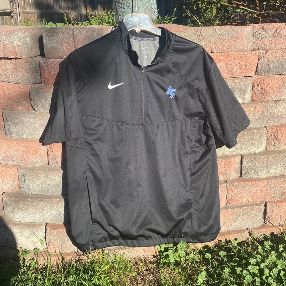 Nike Air Force Coaches Short Sleeve Quarter-Zip Jacket